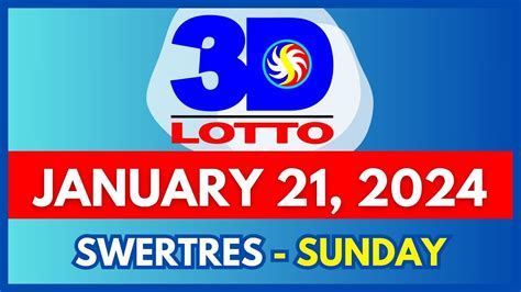 Swertres Lotto Results January 19, 2024 3D Lotto 2pm, 5pm, 9pm.